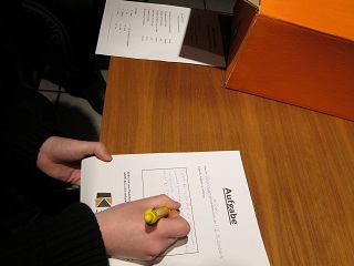 Foto von der neuen Aufgabenstellung